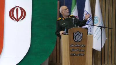رئیس سازمان اطلاعات سپاه: از ۱۲ موشک شلیک شده به العدید ۶ موشک اصابت کرد
