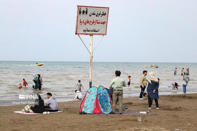 تمامی راه‌های نقاط ممنوعه شنا در نوشهر به‌روی مردم بسته شد
