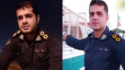 اولین عکس از پلیس شهید در آستانه اشرفیه