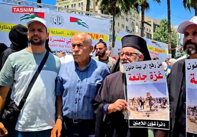 کشیش فلسطینی؛ نماد مقاومت و همبستگی با مردم غزه - تسنیم