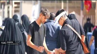 خدمت رسانی ۱۲۰ دانش‌آموز چهارمحال و بختیاری به زائران حسینی در کربلای معلی
