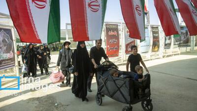 زائران اربعین حسینی در پایانه مرزی خسروی
