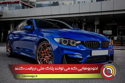 خودروهایی که می توانند پلاک ملی دریافت کنند!