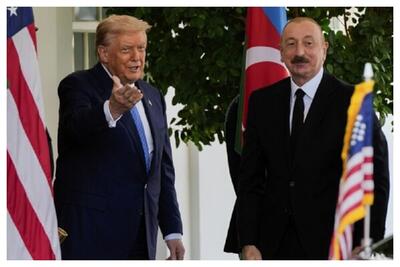 «کلید طلایی کاخ سفید» در دستان الهام علی‌اف ! |‌  عکس