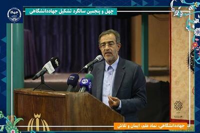 دانشگاه و استاد باید تزکیه شوند تا بتوانند نیازهای مردم را درک کنند/ عزم راسخ جهاددانشگاهی برای ادامه مسیر امام(ره) و رهبری