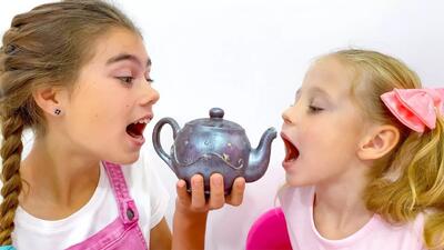 برنامه کودک ناستیا وبابایی حمله دایناسور | کارتون ناستیاشو طولانی