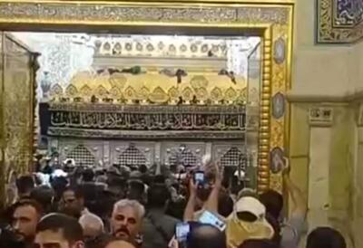 فیلم/ طنین شعار  مرگ بر اسرائیل  در حرمین کاظمین