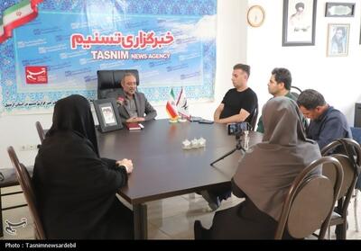 حضور مدیرکل ورزش و جوانان اردبیل در دفتر تسنیم همزمان با روز خبرنگار- عکس صفحه استان تسنیم | Tasnim