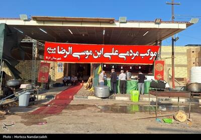 خدمت‌رسانی موکب علی بن موسی الرضا(ع) شهرستان ازنا به زوار اربعین در شهر نجف اشرف- عکس صفحه استان تسنیم | Tasnim