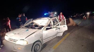 دو سانحه رانندگی در محورهای آبادان یک کشته و ۹ مصدوم داشت
