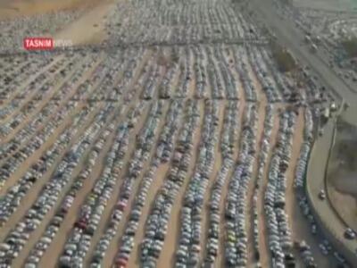 تصاویر هوایی امروز از پارکینگ بزرگ مهران
