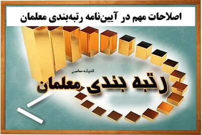 اصلاحات مهم در آیین‌نامه رتبه‌بندی معلمان امشب 20 مرداد اعلام شد | تعیین رتبه دقیق بر اساس مدارک تحصیلی از اولین روز استخدام | جزئیات تازه و نحوه اجرای فوری آیین‌نامه جدید