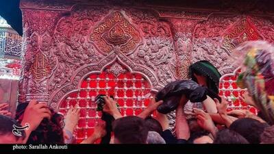 گزارش تصویری/ حرم امام حسین (ع) در آستانه اربعین؛ دریای اشک و زمزمه عاشقان