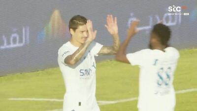 گل ششم الهلال به آرائو (داروین نونیز)