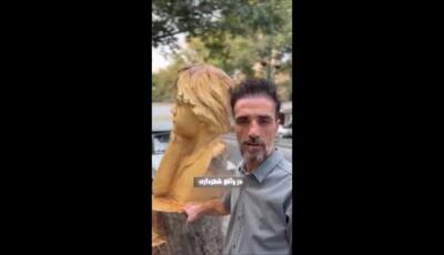 هنرمند خوش ذوق ایرانی با الهام از یک درخت، شاهکاری ماندگار و روحنواز خلق کرد