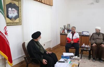 دیدار سرپرست جمعیت هلال‌احمر چهارمحال و بختیاری با نماینده ولی‌فقیه در استان