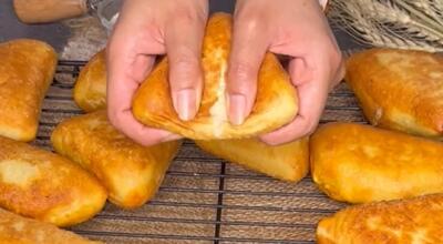 آموزش خمیر پیراشکی با ۳ ماه ماندگاری / آموزش نان مغزدار بدون فر پیراشکی گوشت