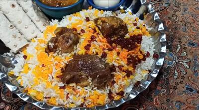 طرز تهیه زیربرنجی لری غذای محلی لرستان