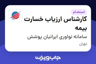 استخدام کارشناس ارزیاب خسارت بیمه - آقا در سامانه نواوری ایرانیان پوشش