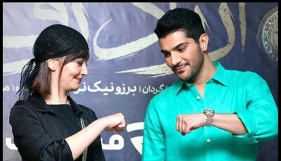 پردیس احمدیه و سینا مهراد با یک ژست خاص دل مخاطبان را بردند! + عکس