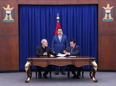 تفاهم امنیتی مشترک ایران و عراق توسط «علی لاریجانی» و مشاور امنیت ملی عراق امضا شد