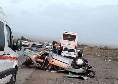 تصادف مرگبار در گناباد؛ دادستان و ۳ عضو خانواده جان باختند
