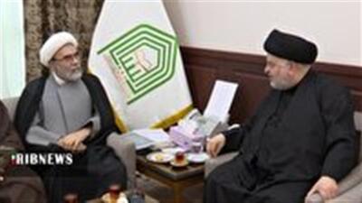 دیدار رئیس شورای هماهنگی تبلیغات اسلامی با نماینده آیت الله سیستانی