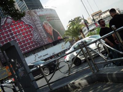 عکس/ میدان ولیصر با دورنمایی از شمایل فرشچیان | اقتصاد24