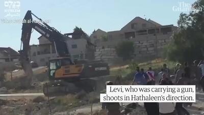 ببینید؛ فعال فلسطینی لحظه کشته شدن خود را فیلمبرداری کرد