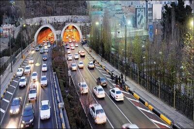 این تونل تهران امشب مسدود است