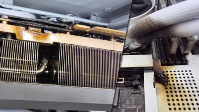 کارت گرافیک RTX 5090 زوتاک در آتش سوزی: برد مدار چاپی به شدت ذوب شده است