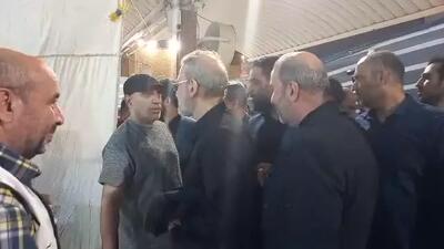 بازدید لاریجانی و سفیر ایران در عراق از موکب ها در کاظمین