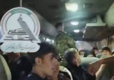 فیلم/ خدمت رسانی حشد شعبی به زائران اربعین