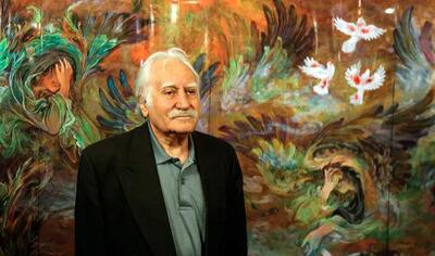 زمان خاکسپاری پیکر استاد فرشچیان