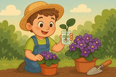 باغبان کوچولو / بنفشه آفریقایی