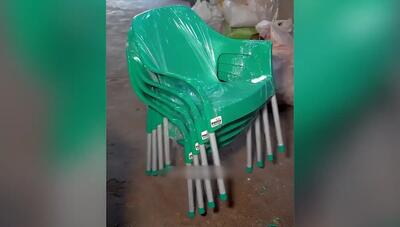 مراحل جالب ساخت صندلی‌های PVC (فیلم)
