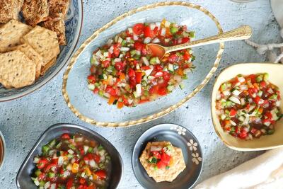 طرز تهیه سالاد سالسای هندوانه