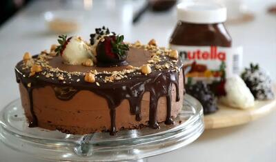 طرز تهیه کیک موز و نوتلا؛ کیک شکلاتی با طعم خاص