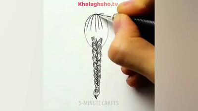 آموزش آسان کشیدن نقاشی دخترانه
