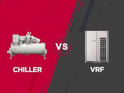 مقایسه شباهت ها و  تفاوت سیستم وی آر اف VRF با چیلر