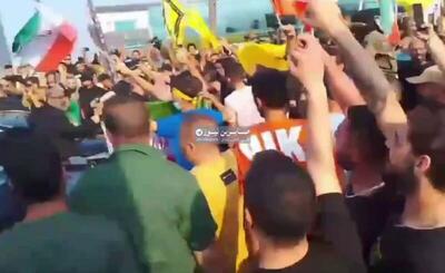 فیلم/ استقبال باشکوه اهالی لبنان از دبیر شعام ایران