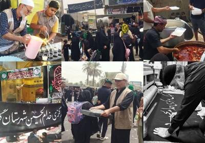 خدمت‌رسانی موکب گناوه به زائران اربعین در کربلا