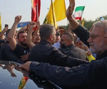 استقبال پرشور لبنانی‌ها از ورود «لاریجانی» به بیروت+ فیلم