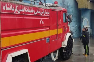 استقرار آتش‌نشانان کرمانشاه در مرز خسروی تا پایان بازگشت زائران اربعین