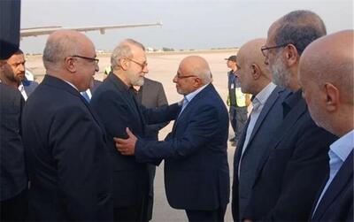 استقبال گرم لبنانی‌ها از لاریجانی