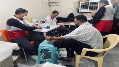 خدمات رسانی موکب اهالی قم المقدسه هلال‌احمر قم به ۳ هزار ۵۰۰ نفر از زائرین اربعین