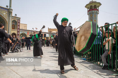عکس/ عزاداری اربعین حسینی در حرم حضرت فاطمه معصومه(س)