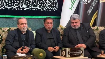 عراقچی پس از پیاده‌روی اربعین، با مسئولان تولیت حرم امام حسین (ع) دیدار کرد