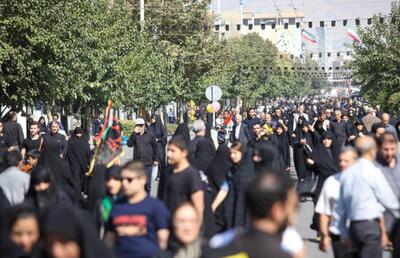 پیاده روی جاماندگان اربعین در قزوین برگزار شد