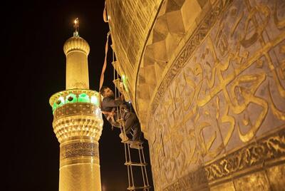 عزاداری دسته مشهور بنی‌عامر در بین‌الحرمین